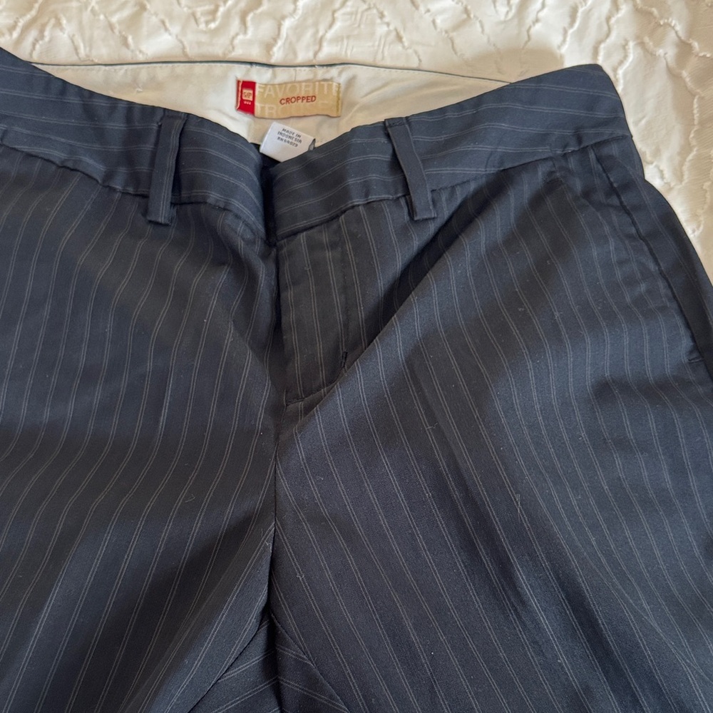 Gap Blue Capri Pinstripe Pants